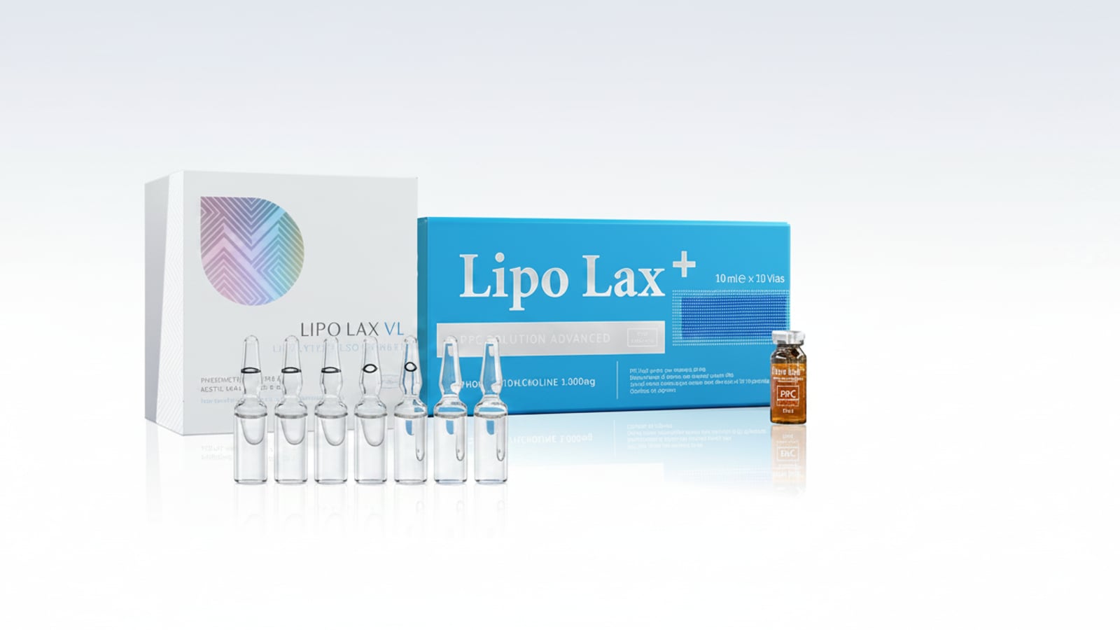 Lipolax — inyeksiyalı lipolitik, ampulalar və qutu, Paramed Bakı